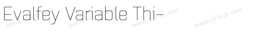 Evalfey Variable Thi字体转换
